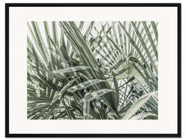 Gerahmter Kunstdruck Grüner Dschungel III