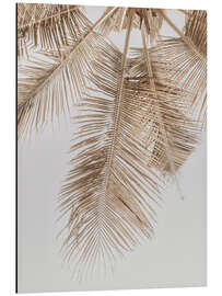 Aluminium print Golden palm II