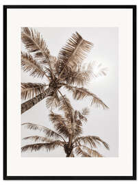 Kunsttryk i ramme Golden Palm Tree VI