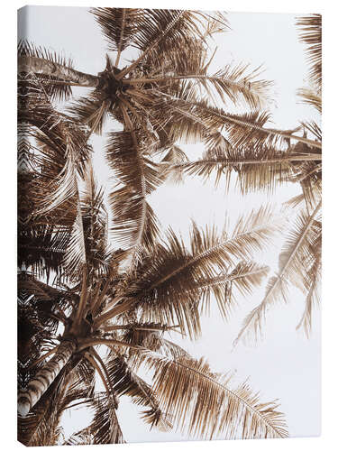 Canvas print Golden palm V