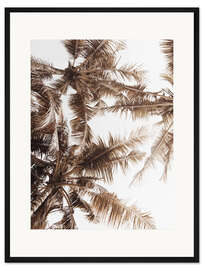 Gerahmter Kunstdruck Goldene Palme V