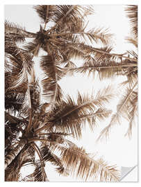 Wall sticker Golden palm V