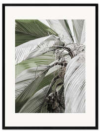 Impression artistique encadrée Jungle verte I