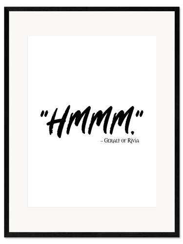 Framed art print The Witcher - Quote