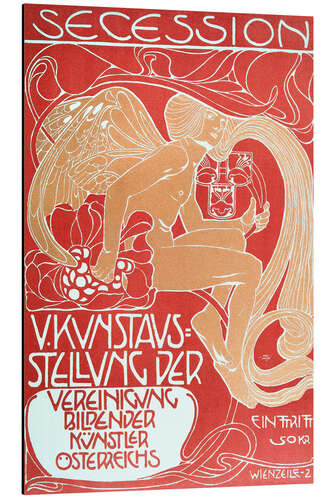 Aluminium print V. Art exhibition of the Vienna Secession