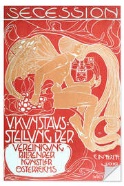 Selvklebende plakat V. Art exhibition of the Vienna Secession