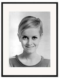Gerahmter Kunstdruck Lächelnde Twiggy