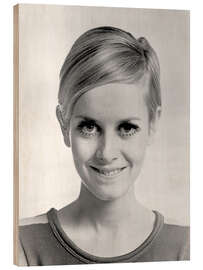 Cuadro de madera Twiggy sonriente