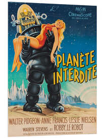 Foam board print Forbidden Planet (French)