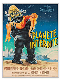 Póster  Planeta Proibido (Francês) - Vintage Entertainment Collection