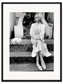 Gerahmter Kunstdruck Twiggy in Paris