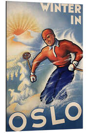 Magnettafel Winter in Oslo