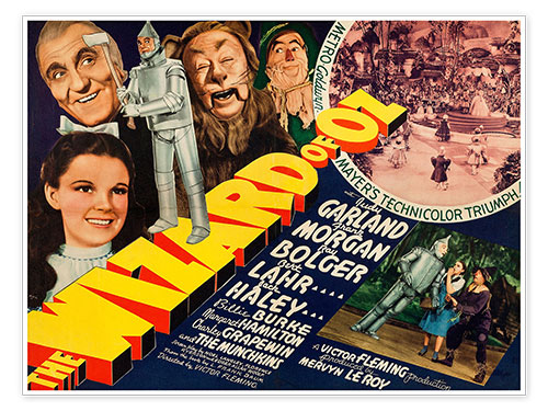 Juliste The wizard of Oz