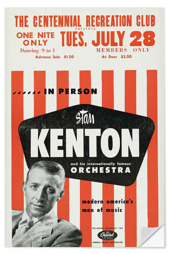 Wandsticker Stan Kenton and his orchestra