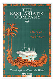 Poster  The East Asian Company - Vintage Travel Collection