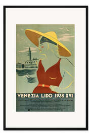 Gerahmter Kunstdruck Venezia Lido
