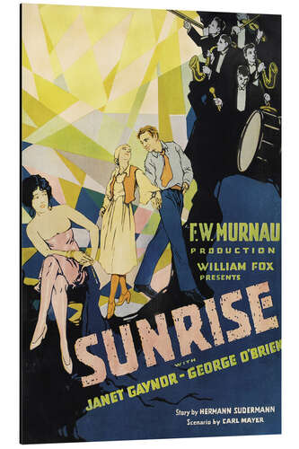 Aluminium print Sunrise with Janet Gaynor