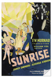 Självhäftande poster Sunrise with Janet Gaynor