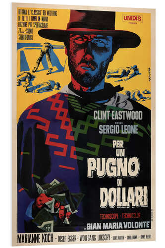 Foam board print A Fistful of Dollars (Italian)