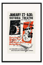 Gerahmter Kunstdruck Modern Jazz