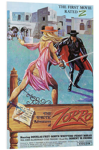 Hartschaumbild The erotic adventures of Zorro