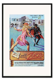 Gerahmter Kunstdruck The erotic adventures of Zorro