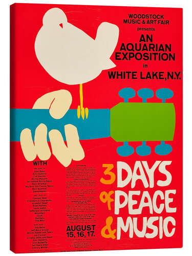 Canvas print Woodstock Festival