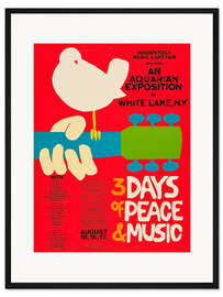 Gerahmter Kunstdruck Woodstock Festival