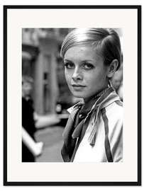 Gerahmter Kunstdruck Twiggy in London