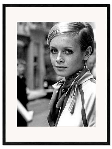 Ingelijste kunstdruk Twiggy in London