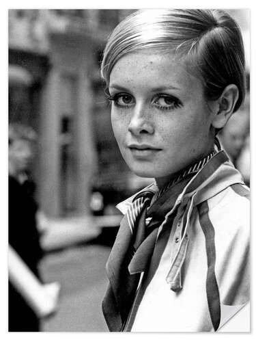 Naklejka na ścianę Twiggy in London