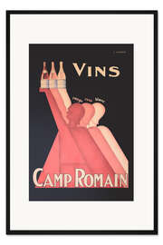 Gerahmter Kunstdruck Camp-Romain-Weine