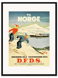 Plakat artystyczny premium w ramie To Norway