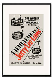 Gerahmter Kunstdruck Jerry Lee Lewis