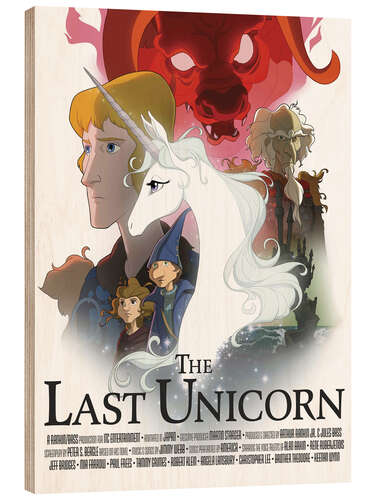 Quadro de madeira The Last Unicorn III