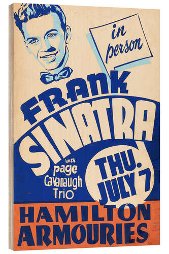 Wood print Frank Sinatra