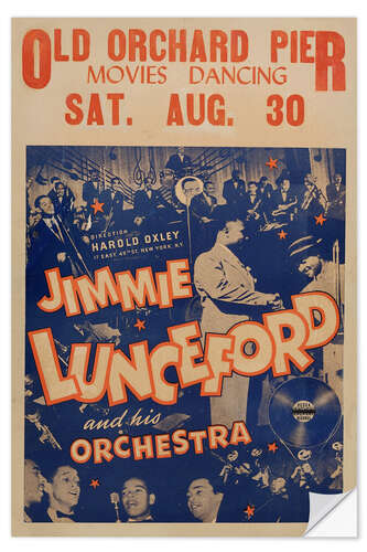 Naklejka na ścianę Jimmie Lunceford