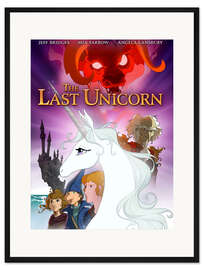 Gerahmter Kunstdruck Das letzte Einhorn II