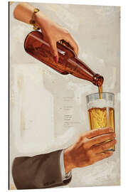 Quadro em alumínio Uma boa cerveja gelada - Vintage Advertising Collection