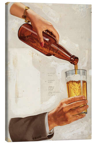 Lienzo Una buena cerveza fría