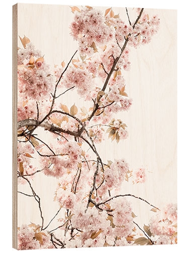 Wood print Spring blossom I