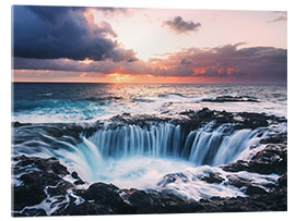 Akryylilasitaulu Round waterfall in Gran Canaria