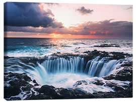 Canvastavla Round waterfall in Gran Canaria