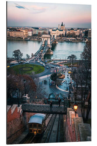 Aluminium print Chain Bridge, Budapest