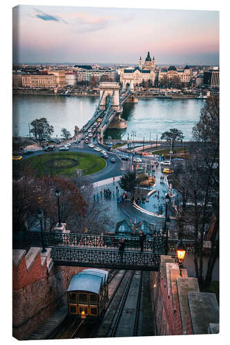 Leinwandbild Kettenbrücke, Budapest