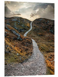 Foam board print Sunset over Skye Island