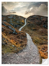 Selvklebende plakat Sunset over Skye Island