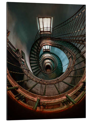 Galleriataulu Blue Spiral Staircase I