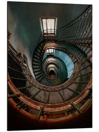 Magnettafel Blaue Wendeltreppe I