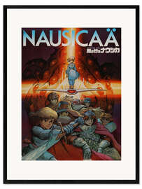 Ingelijste kunstdruk Nausicaä of the Valley of the Wind